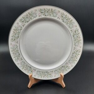 Taihei China Japan Floral Dinner Plate – Blue Pink Flower‎ Rim, 10"